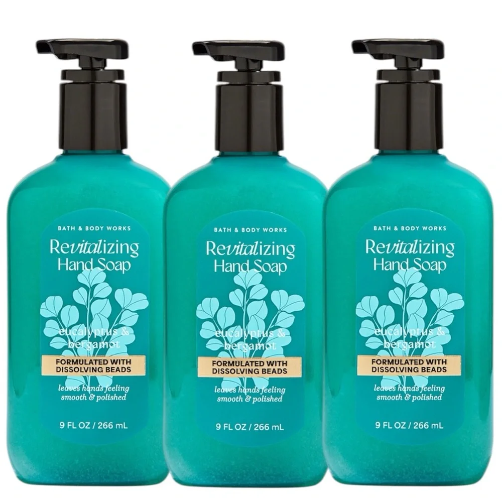 Bath & Body Works Eucalyptus Bergamot Revitalizing Gel Hand Soap x 3 - Picture 6 of 6
